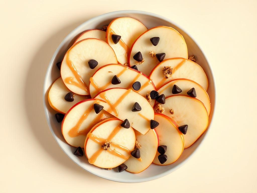 Apple nachos — finished and ready to eat