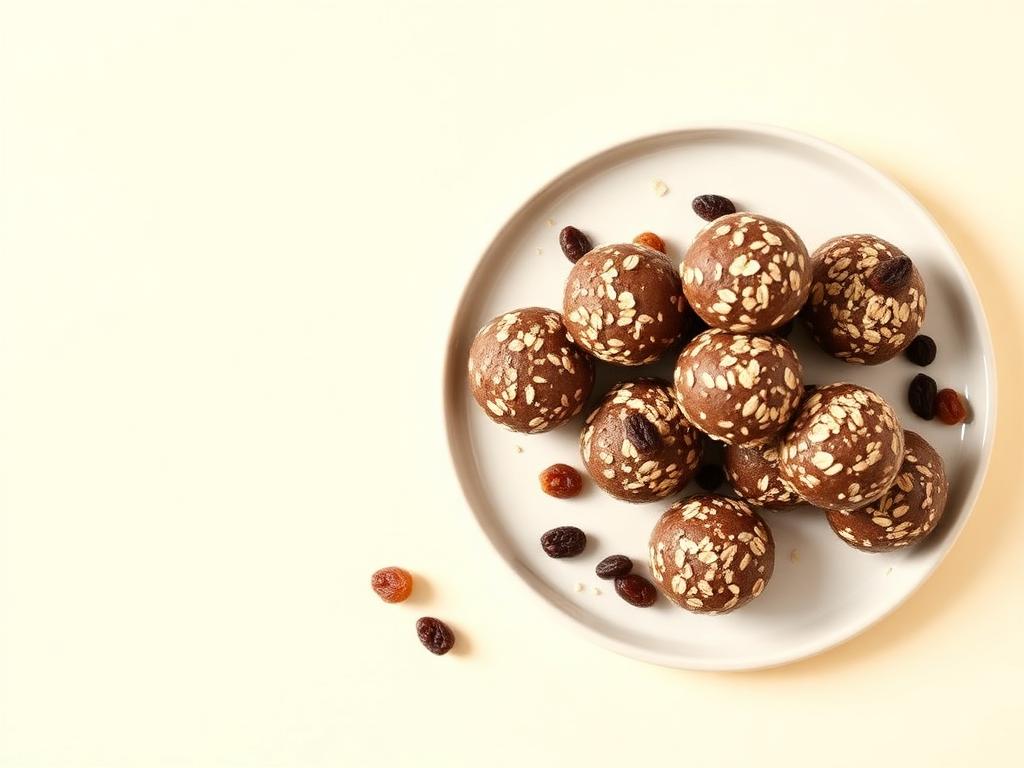 Five-minute energy balls — finished and ready to eat